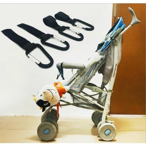 200pcs Stroller Hooks Wheelchair Stroller Carriage Bag Hanger Hook Baby Strollers Shopping Bag Clip Stroller
