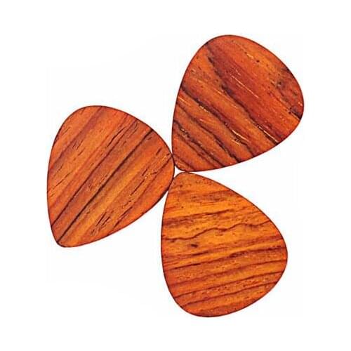 3pcs/set Timber Tones Wood Guitar Pick / Plectrum Celluloid Electric Smooth Musical Instrument Thickness Accessories