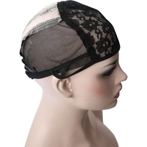 3PCS/lot Cheap Breathable Lace Cap Wigs For Make Wig Net Wig Cap In Stock Wig Caps Human Hair Black Women