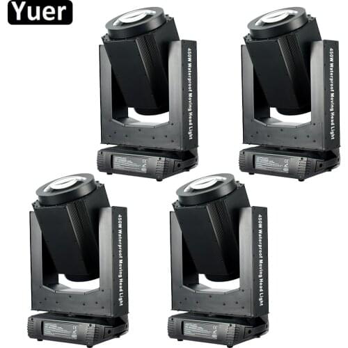 4Pcs/Lot 450W Waterproof Beam Moving Head Light IP65 DMX512 DJ Disco Lights Sound Party Club Bar Stage Moving Head Lighting