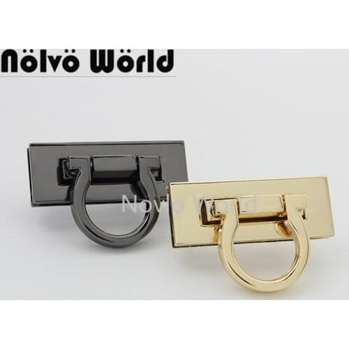 5-30-50sets 2 colors 46*18mmm metal rectangle shape flip lock for man briefcase woman handbag metal clasp purse accessories
