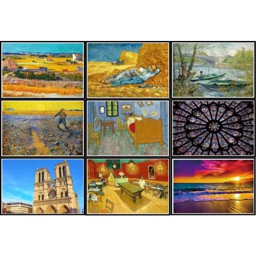 5d Diamond Painting Diy Landscape Diamond Embroidery Cross Stitch Mosaic Kit Home Decoration Handmade New Year Wall Stickers
