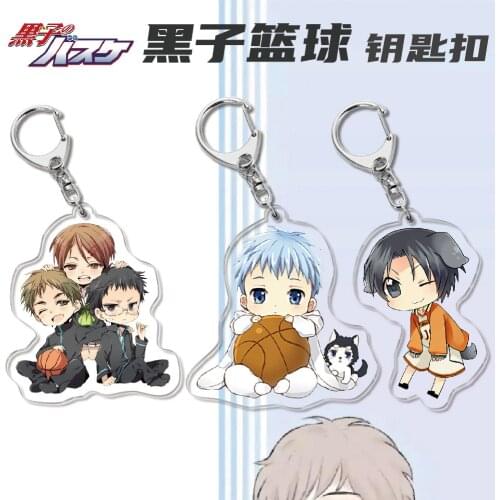 Kuroko No Basket Acrylic Keychain Pendant Car Key Accessories Cute Japanese Cartoon Kurokos Basketball Figure Toys