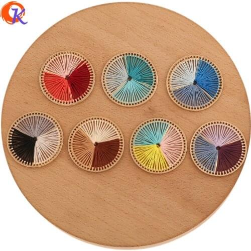 Cordial Design 30Pcs 34*34MM Jewelry Accessories/Hand Made/Wire Charms/Jewelry Making/Round Shape/DIY Pendant/Earring Findings