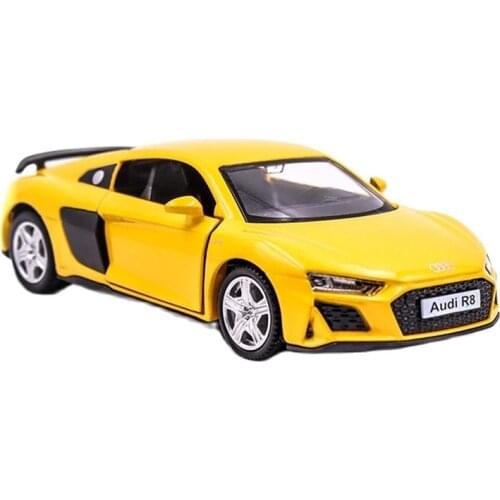 Audi R8 1/36 Alloy Vehicle Diecast Pull Back Car Model Toys for Adults Collection Office Home Decoration