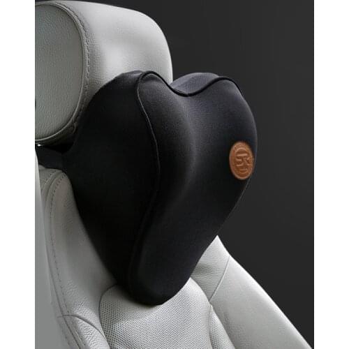 Car Neck Headrest Pillows 3D Memory Foam Seat Headrest Car Cover Vehicular Pillow Seat for Home Office Neck Rest Breathable