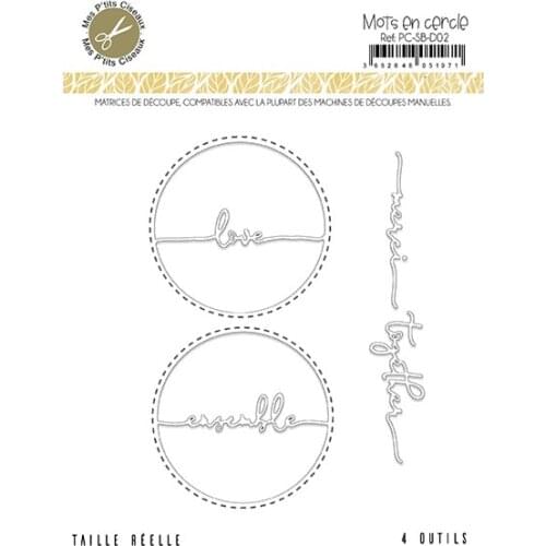 CH 2020 New Arrival Circle Metal Cutting Dies 3D DIY Scrapbooking Carbon Sharp Craft Die Photo Invitation Cards Decoration