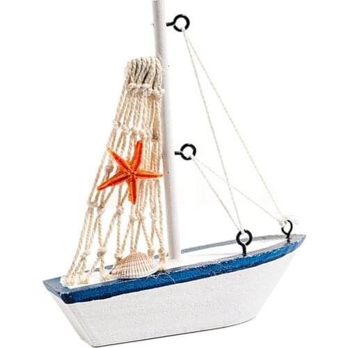 Wooden Reliable Wooden Sailing Boat Home Decor Durable Model Ship Creative for Bedroom