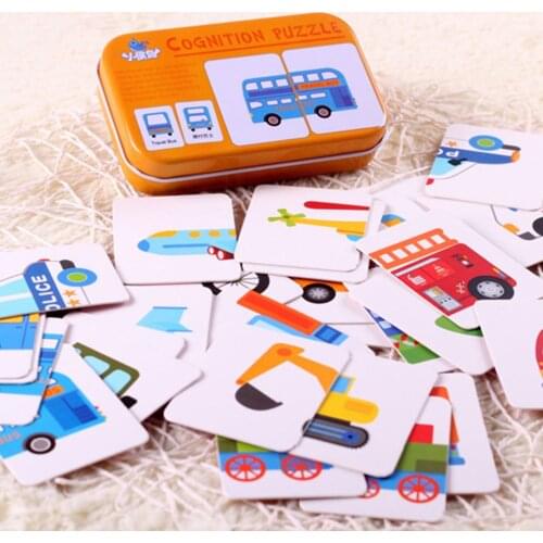 Kids Baby Cognitive Cards Montessori Materials Fun English Word Pocket Flash Card Early educational toys Baby Training Cards