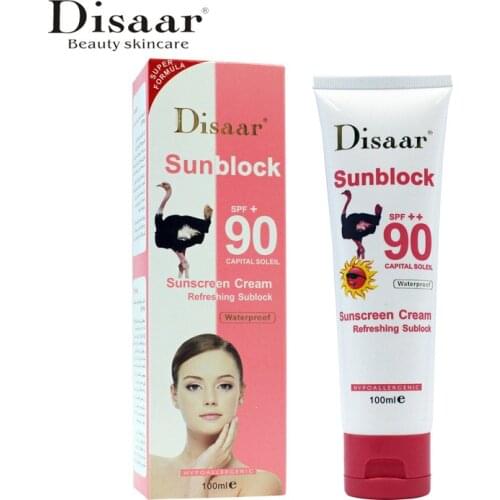Disaar Oil Control Sunscreen Cream Waterproof Sunblock Foundation Spf90++ Whitening Isolation Moisturizing Collection Face Cream