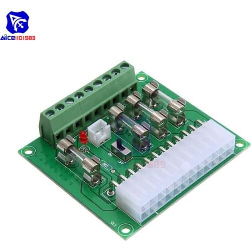Diymore Soldered/Solderless ATX Power Adapter ATX Computer PC Power Board Power Supply DC Plug Connector
