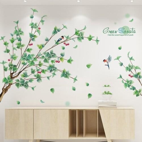 Creative Tree Branch Wall Stickers Living Room Backdrop Wallstickers Bedroom Decor Decals Home Office Decor Art