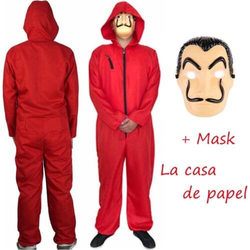 HOT!Cosplay Costume Movie Salvador Dali Clothing Money Heist The House Of Paper La Casa De Papel Halloween Mask Carnival Cosplay