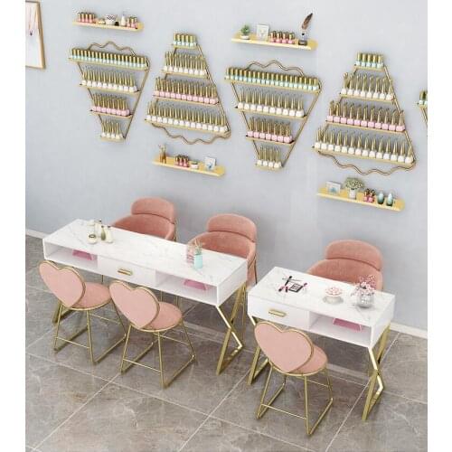 Net Red Marble Manicure Table and Chair Set Economical Single Double Manicure Table Manicure Table