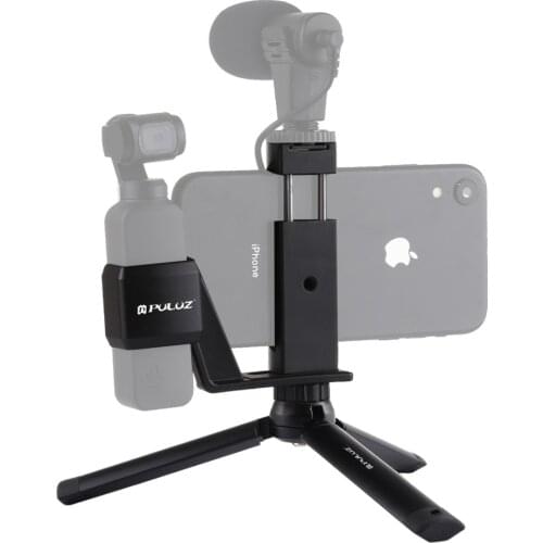 Mini Metal Desktop Tripod Mount+Metal Phone Clamp Mount+Expansion Fixed Stand Bracket for DJI OSMO Pocket Camera Accessori