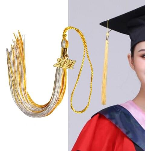 Multifunctional Tassel Pendant Exqusite Date Drop Rayon Multifunctional Graduation Caps Decoration for School DIY Sewing Supplie