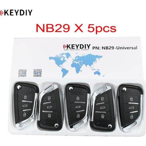 5PCS/LOT, Multi-functional KEYDIY NB29 Original KD900K/D900+/URG200/KD-X2 Programmer NB Series Remote Control NB29 for Car Key