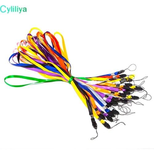 Fashion Candy Colors Nylon Hang Straps Necklace Lanyard for Badge ID Card Business Card Student Card Exhibition Card Cell Phone