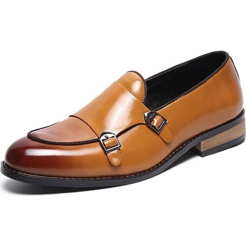 2021 New Mens Shoes Casual Leather Hasp Sewing Shallow Cozy Driving Shoes Men Sturdy Sole Office Shoes Gentleman