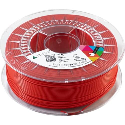 SMARTFIL PLA, 1.75mm, RUBY, 1000g Smart Materials 3D printing filament