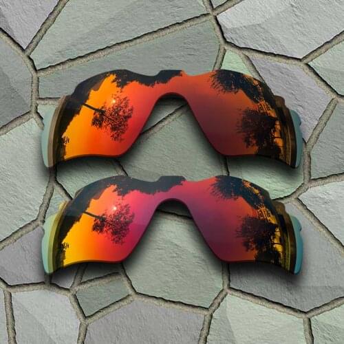 Red Orange&Violet Red Sunglasses Polarized Replacement Lenses for Oakley Radar Path Vented