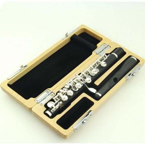 Piccolo C Key Cupronickel Half-size Flute Silver Plated Body Material ABS resin