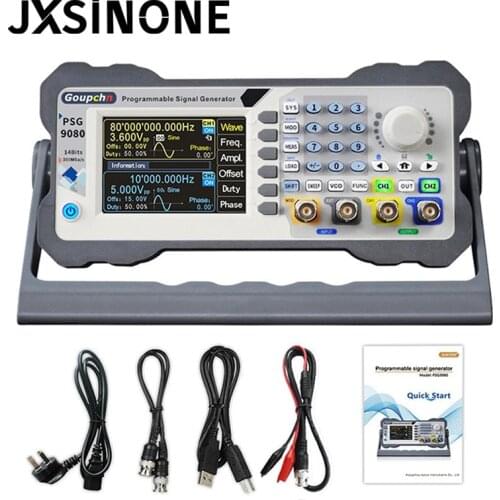 PSG9080 Programmable DDS Signal Generator Dual Channel Arbitrary Waveform Function Generator Frequency Meter 300MSa/s Counter
