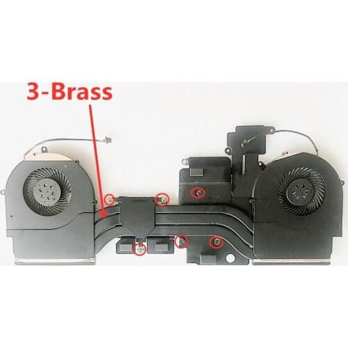 New ORG Laptop CPU/GPU cooling Radiator Heatsink&Fan for Asus ROG Strix FX63 FX63VM FZ63VM FX63VM7300 FX63VM7700 DC12V FK7V FK7W