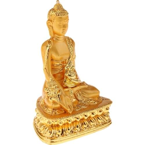Meditation Buddha Statue Religion Sculpture Buddhist Pharmacist Figurine Bless Family Home Efficacious Protection