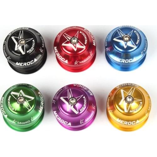 Bicycle Headset 1-1/8" Fixed Gear Mountain Bike Threadless Headset Spacers Caps For 28.6 MTB Headset CNC Cycling Bike Parts