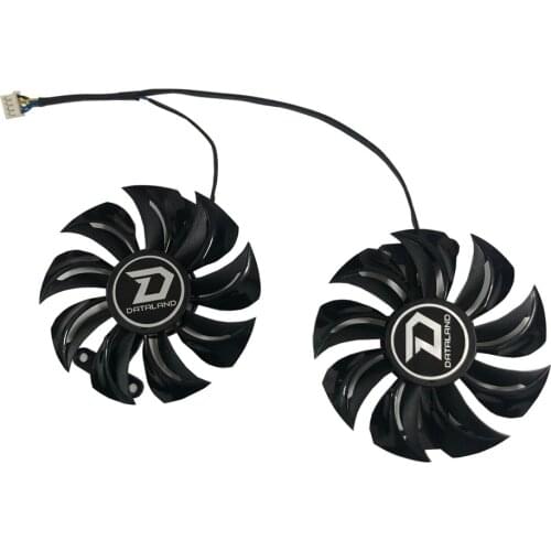 1 Set GA91B2U PLA09215B12H Graphics Cards Fan For Radeon PowerColor Red Devil Dragon AX RX 480 470 580 Video Card Cooling