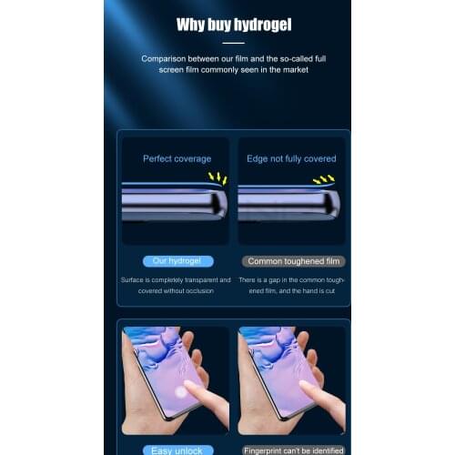 HD Scratch Resistant Mobile Phone Hydraulic Protective Film Full Body Cover Screen Protector for Samsung
