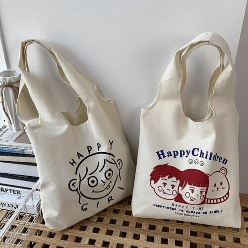 Womens Canvas One Shoulder Tote Bag Ladies Womens Tote Bag Large Cotton Shopping Bag Foldable Reusable Girls shoulder bag