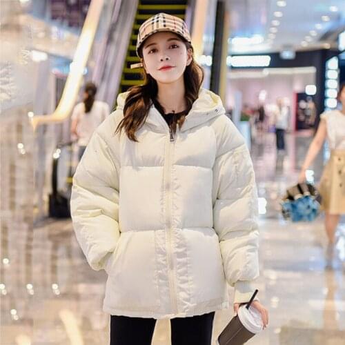 2020 New Korean Style Winter Jacket Women Hooded Oversize Loose Cotton Padded Female Coat Fashion Thick Warm Puffer Parka Mujer