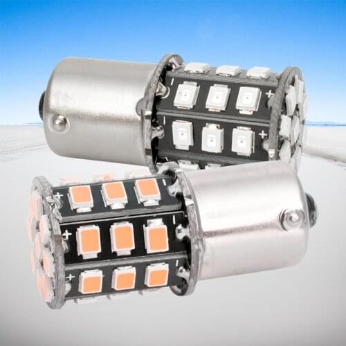 2pcs 1156 BA15S P21W 7506 33 led 2835 smd Car Tail Bulb Brake Lights auto Reverse Lamp Daytime Running Light red white yellow 2X