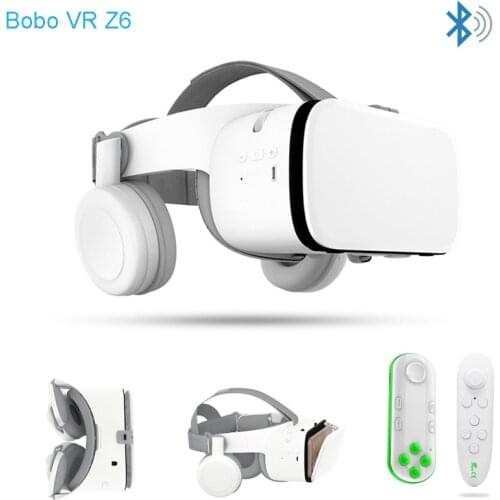 2019 Bobovr Z6 Upgrade Casque Helmet 3D VR Glasses Virtual Reality Headset Bluetooth Earphone For Smartphone Google Cardboard