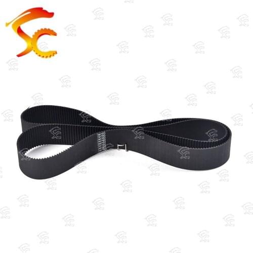 2pcs 2GT/2M-760-6mm belt closed loop rubber 2GT/2M-760-6mm timing belt Teeth 380 Length 760mm width 6mm for 3D printer