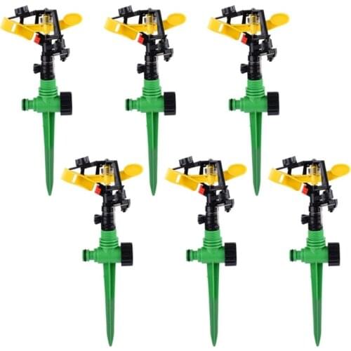 6 Pieces Of 1/2 Inch Garden Spray Nozzle 360 Degree Rotating Agricultural Irrigation System Watering Adjustable Nozzle