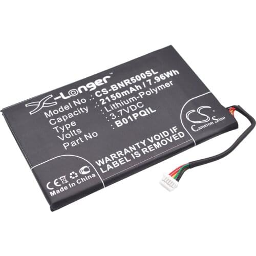 CS 2150mAh / 7.96Wh battery for Barnes & Noble BNRV500, Glowlight WiFi, Nook Glowlight B01PQIL