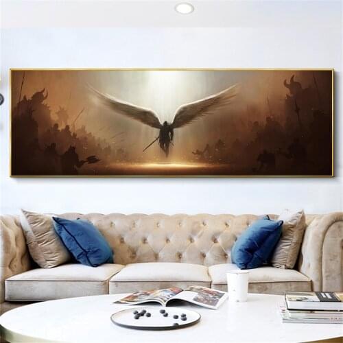 The Archangel of Justice Tyrael Wall Canvas Art Painting Wall Art Poster and Print Wall Art Picture for Living Room Home Decor