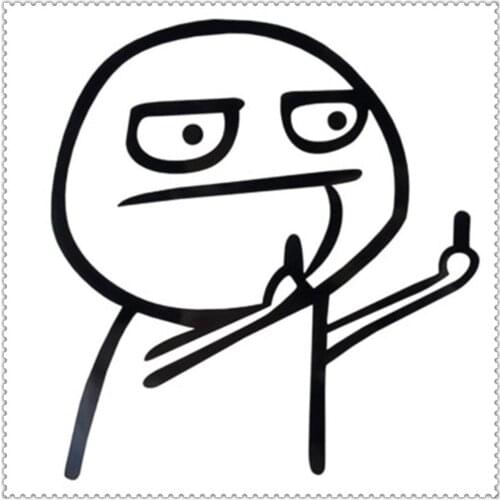 Car Accessories Cartoon Funny Middle Finger Stickers modeling for Lexus LF-A IS-F LF-Xh LS460 LF-Ch LF-LC LF-CC LF-FC LF-C2 GX