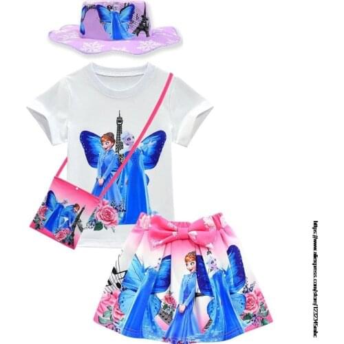 Disney Frozen Elsa Princess Girls Dress Kids Dresses Girls Christmas Dress Up Costume Party Frozen New Year Elegant 1set 4pcs