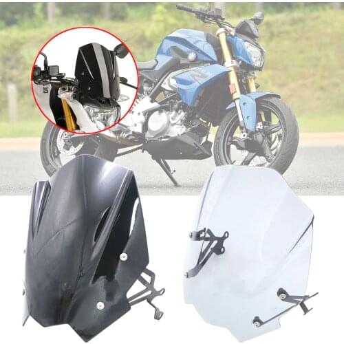 For BMW G310R G 310 R 2016 2017 2018 2019 Motorcycle Windshield Windscreen Shield Screen with Mounting bracket High Quality ABS