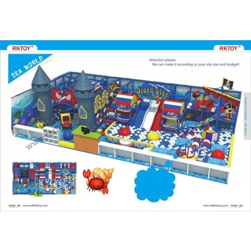 Exported to U.S.A Premium Quality Sea World Themed Children Indoor Playground IP-SW05