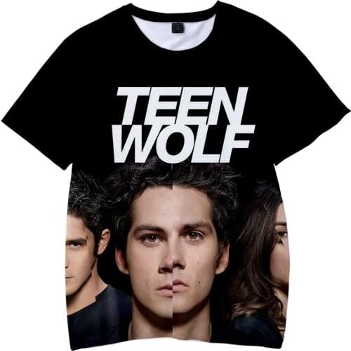 TV Series Teen Wolf 3D T Shirt Women Men Dylan Obrien Stiles Stilinski Summer Fashion Short Sleeve Funny Tshirt Graphic Tees
