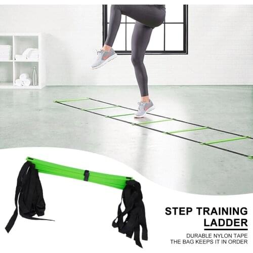 Agility Ladders Hot Selling Durable Simple Multi-function 12 Rung Nylon Strap Soccer Speed Ladder Outdoor Fitness Equipment