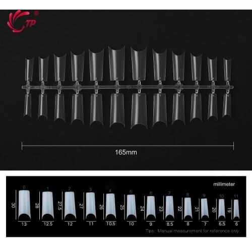 TP 504 pcs C Curved Fake Nail Half Cover Natural White French Acrylic Nail Art False Nails DIY Nails Accessoires Manicure Tools