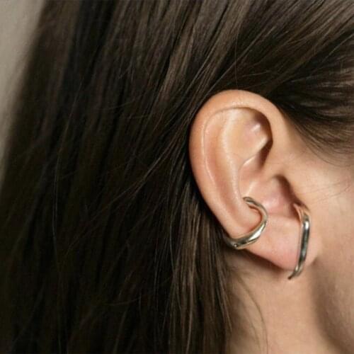 INS gold-plated non-fading high-level sense of retro temperament simple ear clip without pierced female personality cold student