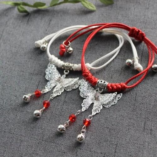 Anime Tian Guan Ci Fu Cosplay Costume Hua Cheng Xie Lian Cosplay White Red Bracelet Accessories Bangle Gifts For Girls CS492