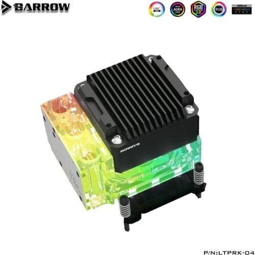Barrow CPU Water Cooling Block Combo 17W PWM Pump For INTEL,AMD AM3 AM4,X99 X299 Platform,Integrated Watercooler Kit,LTPRK-04